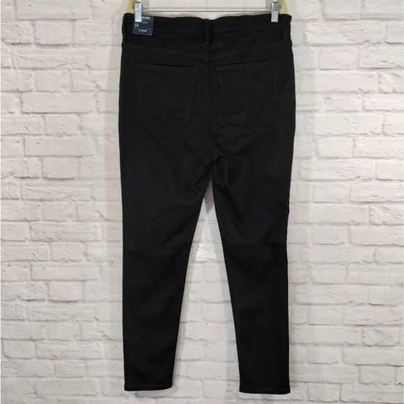 MO J.Crew Women Plus 10" High Rise Black Skinny Jean in Signature Stretch NWT 32 - Picture 5 of 9